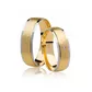Par De Aliança Casamento De Ouro 18k Bicolor Anatômica De 6,0mm Com Zircônia