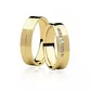 Par De Aliança Casamento De Ouro 18k Cancun Anatômica 5,5mm Com Zircônias