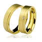 Par De Aliança Casamento De Ouro 18k De 5mm Com Diamante De 1 Ponto