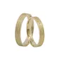 Par De Aliança Casamento De Ouro 18k Diamantada Anatômica 3,5mm Com Zirconia
