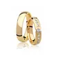 Par De Aliança Casamento De Ouro 18k Life Anatômica 3,5mm Com Diamantes