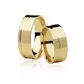 Par De Aliança Casamento De Ouro 18k Lótus De 7,0 mm Com Zircônia