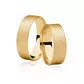 Par De Aliança Casamento De Ouro 18k Quadrada Diamantada De 6,0mm