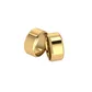 Par De Aliança Casamento De Ouro 18k Reta Chanfrada com 8mm 
