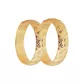Par De Aliança Casamento De Ouro 18k Tiana Anatômica De 4,0 mm