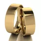 Par De Aliança De Ouro 18k Quadrada Com 6,0mm