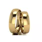 Par De Aliança De Ouro 18k Tradicional e Anatômica Com 5,0mm