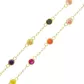 Corrente De Ouro 18k Cartie De 45cm Com Zircônias Coloridas