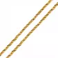 Corrente De Ouro 18k Corda Tricolor De 2,2mm Com 45cm