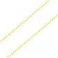Corrente De Ouro 18k Elo Americano De 0,5mm Com 60cm
