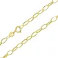 Corrente De Ouro 18k Elo Português Oval De 3,5mm Com 40 Cm