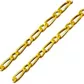 Corrente De Ouro 18k Groumet 1x1 De 2,5mm Com 45cm