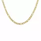 Corrente De Ouro 18k Groumet 3x1 De 2,4mm Com 60cm