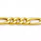 Corrente De Ouro 18k Groumet 3x1 De 3,4mm Com 40cm