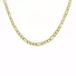 Corrente De Ouro 18k Groumet 3x1 De 3,4mm Com 40cm