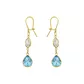 Brinco De Ouro 18k Cintilante com Zircônias