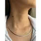 Gargantilha De Ouro 18k Ômega Bicolor De 2,6mm Com 45cm