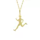Pingente De Ouro 18k Atletismo Masculino