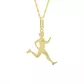 Pingente De Ouro 18k Atletismo Masculino