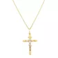 Pingente De Ouro 18k Crucifixo Com Cristo 45mm