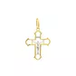 Pingente De Ouro 18k Cruz Bicolor 