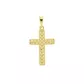 Pingente De Ouro 18k Cruz Diamantada P