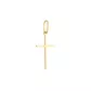 Pingente De Ouro 18k Cruz Palito De 18mm
