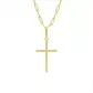 Pingente De Ouro 18k Cruz Palito De 18mm