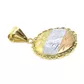 Pingente De Ouro 18k Escravas Tricolor De 32mm