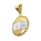 Pingente De Ouro 18k Escravas Tricolor De 32mm