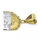 Pingente De Ouro 18k Escravas Tricolor De 32mm