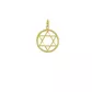 Pingente De Ouro 18k Estrela De Davi De 20mm
