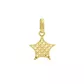 Pingente De Ouro 18k Estrela Diamantada P