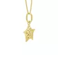 Pingente De Ouro 18k Estrela Diamantada P