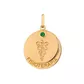 Pingente De Ouro 18k Formatura De Fisioterapia Com Zircônia