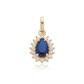 Pingente De Ouro 18k Mademoiselle Azul Com Zircônias 