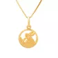 Pingente De Ouro 18k Medalha De São Jorge De 11mm