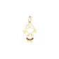 Pingente De Ouro 18k Menina De Luz
