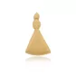 Pingente De Ouro 18k Nossa Senhora Da Aparecida Fosco