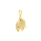 Pingente De Ouro 18k Pantera Com Zircônia Pequena