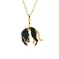 Pingente De Ouro 18k Pantera Negra Pequeno