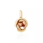 Pingente De Ouro 18k Rosa Bicolor Pequena