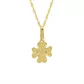 Pingente De Ouro 18k Trevo De 13mm