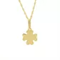 Pingente De Ouro 18k Trevo De 13mm