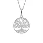 Pingente De Ouro Branco 18k Arvore da Vida Vazado/lisa