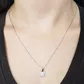 Pingente De Ouro Branco 18k Borboleta Com Diamantes