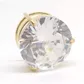Pingente Ponto De Luz De Ouro 18k Com Zircônia De 4mm