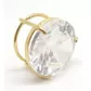 Pingente Ponto De Luz De Ouro 18k Com Zircônia De 4mm