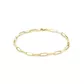Pulseira De Ouro 18k Cartie Ovalada De 2,3mm Com 21cm