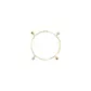 Pulseira De Ouro 18k Corações e Estrelas Tricolor Com 19cm